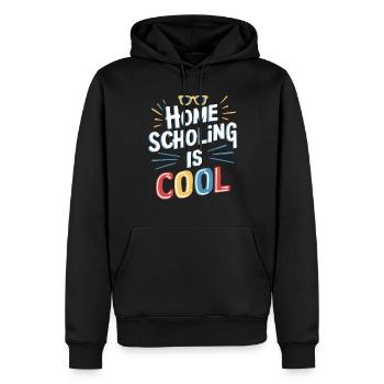 Homeschool Mom Dad Family Life Community Journey - Männer Premium Bio Hoodie - Schwarz - Vorne - Nico (187cm)