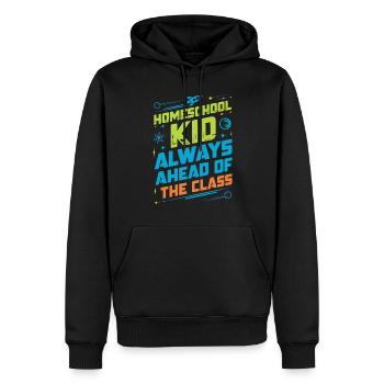 Homeschool Mom Dad Family Life Community Journey - Men’s Premium Organic Hoodie - black - Front - Nico (187cm)
