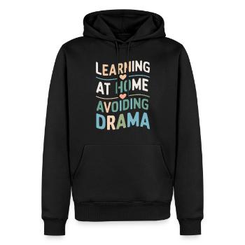 Homeschool Mom Dad Family Life Community Journey - Men’s Premium Organic Hoodie - black - Front - Nico (187cm)