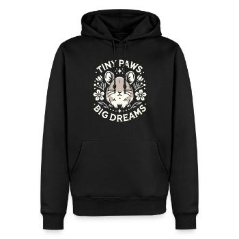 Design américain Pika Lover pour Pika - Sweat à capuche Premium bio Homme - noir - Devant - Nico (187cm)