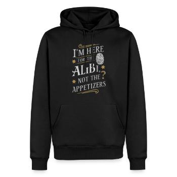 Meurtre Mystère Tenue De Dîner, Fête, Scène De Crime - Sweat à capuche Premium bio Homme - noir - Devant - Nico (187cm)