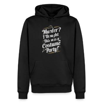 Meurtre Mystère Tenue De Dîner, Fête, Scène De Crime - Sweat à capuche Premium bio Homme - noir - Devant - Nico (187cm)