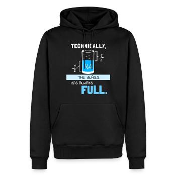 Chemiker Chemie Humor Lustige Sprüche Wasser Glas - Männer Premium Bio Hoodie - Schwarz - Vorne - Nico (187cm)