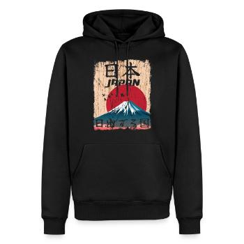 Japan japanisch - Land der aufgehenden Sonne - Männer Premium Bio Hoodie - Schwarz - Vorne - Nico (187cm)