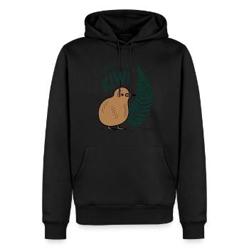 Trouvez le Kiwi qui sommeille en vous - Souvenir Nouvelle-Zélande - Sweat à capuche Premium bio Homme - noir - Devant - Nico (187cm)