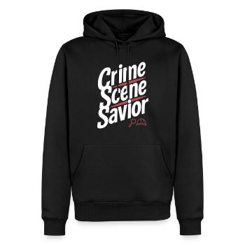 Meurtre Mystère Tenue De Dîner, Fête, Scène De Crime - Sweat à capuche Premium bio Homme - noir - Devant - Nico (187cm)