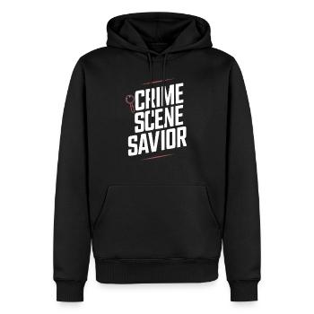 Meurtre Mystère Tenue De Dîner, Fête, Scène De Crime - Sweat à capuche Premium bio Homme - noir - Devant - Nico (187cm)