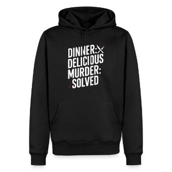 Meurtre Mystère Tenue De Dîner, Fête, Scène De Crime - Sweat à capuche Premium bio Homme - noir - Devant - Nico (187cm)