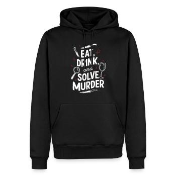 Meurtre Mystère Tenue De Dîner, Fête, Scène De Crime - Sweat à capuche Premium bio Homme - noir - Devant - Nico (187cm)