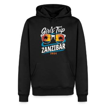 Girls Trip Zanzibar 2024 - Männer Premium Bio Hoodie - Schwarz - Vorne - Nico (187cm)