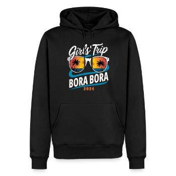 Girls Trip Bora Bora 2024 - Männer Premium Bio Hoodie - Schwarz - Vorne - Nico (187cm)