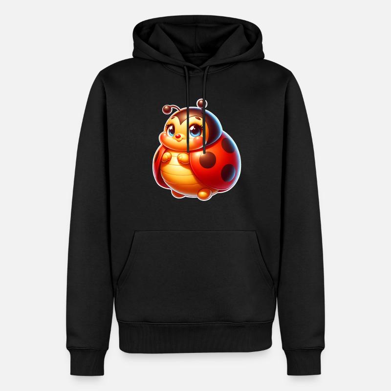 Marienkäfer - Männer Premium Bio Hoodie - Schwarz