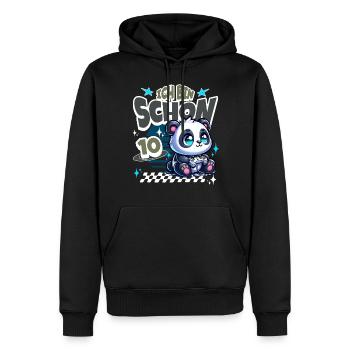 10. Geburtstag Kindergeburtstag Gaming Panda - Männer Premium Bio Hoodie - Schwarz - Vorne - Nico (187cm)