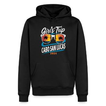 Voyage entre filles à Cabo San Lucas 2024 (Garantie du prix le plus bas) - Sweat à capuche Premium bio Homme - noir - Devant - Nico (187cm)