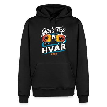Girls Trip Hvar 2024 - Männer Premium Bio Hoodie - Schwarz - Vorne - Nico (187cm)