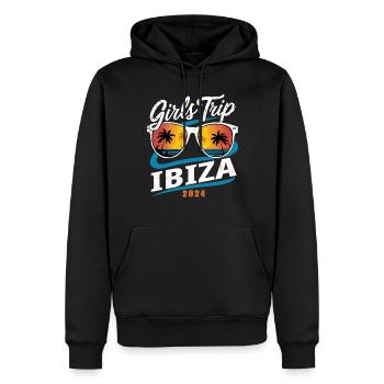 Girls Trip Ibiza 2024 - Männer Premium Bio Hoodie - Schwarz - Vorne - Nico (187cm)