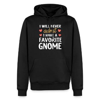 Nains de jardin Amateur de gnomes Drôle Gnome Jardinage - Sweat à capuche Premium bio Homme - noir - Devant - Nico (187cm)