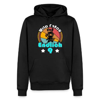 9. Geburtstag Junge Ninja 9 Jahre Ninja Kostüm - Männer Premium Bio Hoodie - Schwarz - Vorne - Nico (187cm)