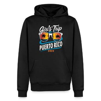 Voyage entre filles à Porto Rico 2024 (Garantie du prix le plus bas) - Sweat à capuche Premium bio Homme - noir - Devant - Nico (187cm)