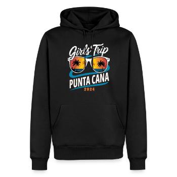 Girls Trip Punta Cana 2024 - Männer Premium Bio Hoodie - Schwarz - Vorne - Nico (187cm)