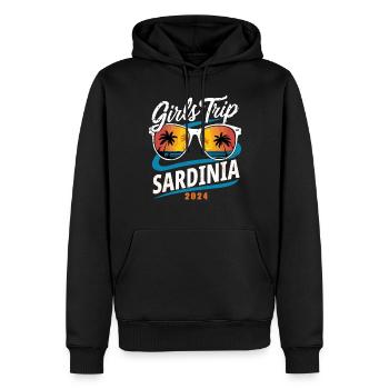 Girls Trip Sardinien 2024 - Männer Premium Bio Hoodie - Schwarz - Vorne - Nico (187cm)