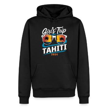 Girls Trip Tahiti 2024 - Männer Premium Bio Hoodie - Schwarz - Vorne - Nico (187cm)