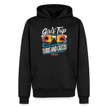 Girls Trip Turks-und Caicosinseln 2024 - Männer Premium Bio Hoodie - Schwarz - Vorne - Nico (187cm)
