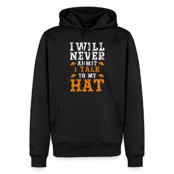 Cowboy Leben Im Wilden Westen Mit Cowboyhut Und - Männer Premium Bio Hoodie - Schwarz - Vorne - Nico (187cm)