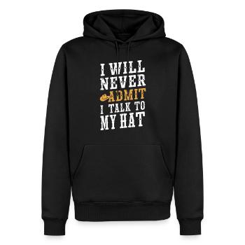 Cowboy Leben Im Wilden Westen Mit Cowboyhut Und - Männer Premium Bio Hoodie - Schwarz - Vorne - Nico (187cm)