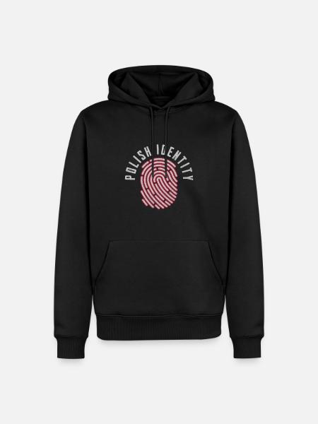 Polish Identity - Men’s Premium Organic Hoodie - black