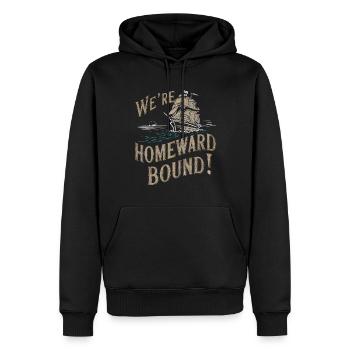 Sailors Sea Shanty Singing Ship Adventures - Men’s Premium Organic Hoodie - black - Front - Nico (187cm)