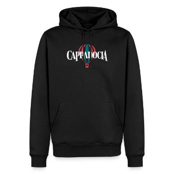 Cappadocia Souvenir Heiße Luftballon Abenteuer - Männer Premium Bio Hoodie - Schwarz - Vorne - Nico (187cm)