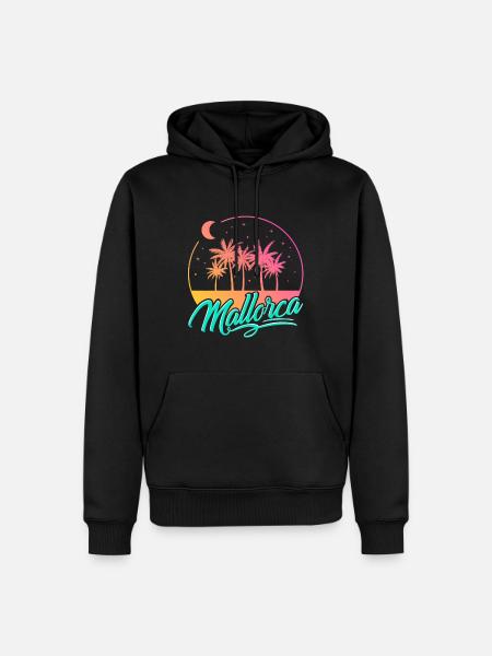 Majorca - Men’s Premium Organic Hoodie - black