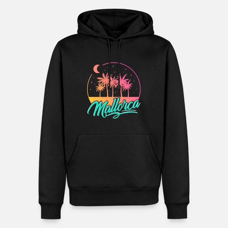 Mallorca - Männer Premium Bio Hoodie - Schwarz