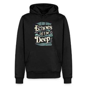 Sailors Sea Shanty Singing Ship Adventures - Men’s Premium Organic Hoodie - black - Front - Nico (187cm)