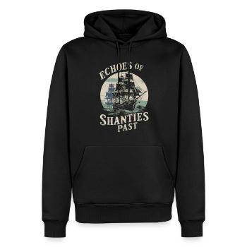 marins Sea Shanty Chant Ship Adventures - Sweat à capuche Premium bio Homme - noir - Devant - Nico (187cm)