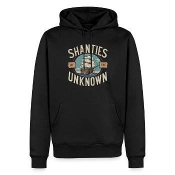 Sailors Sea Shanty Singing Ship Adventures - Men’s Premium Organic Hoodie - black - Front - Nico (187cm)