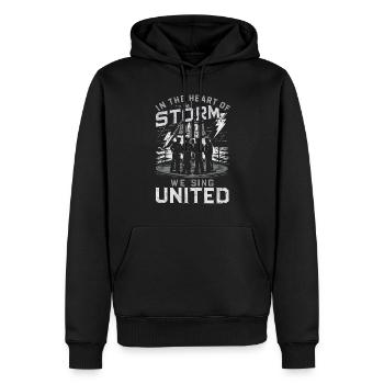 marins Sea Shanty Chant Ship Adventures - Sweat à capuche Premium bio Homme - noir - Devant - Nico (187cm)