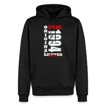 30th birthday 1994 Legendary since September 1994 - Men’s Premium Organic Hoodie - black - Front - Nico (187cm)
