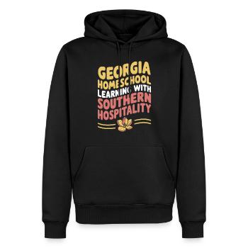Géorgie Vie de maman scolarisée à la maison dans l’État de la pêche - Sweat à capuche Premium bio Homme - noir - Devant - Nico (187cm)