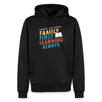 Georgia Homeschool Mom Leben im Pfirsichstaat - Männer Premium Bio Hoodie - Schwarz - Vorne - Nico (187cm)