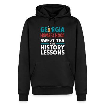 Georgia Homeschool Mom Leben im Pfirsichstaat - Männer Premium Bio Hoodie - Schwarz - Vorne - Nico (187cm)