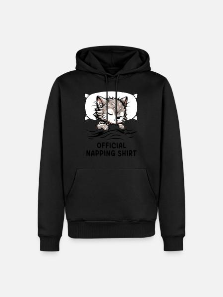 Werewolf Official Napping Shirt - Männer Premium Bio Hoodie - Schwarz