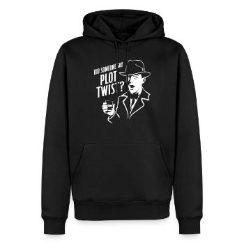 Murder Mystery Dinner Outfit Plot Twist - Männer Premium Bio Hoodie - Schwarz - Vorne - Nico (187cm)