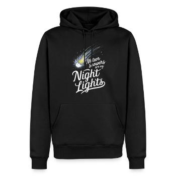 Stargazing And Meteor Shower Enthusiast - Männer Premium Bio Hoodie - Schwarz - Vorne - Nico (187cm)