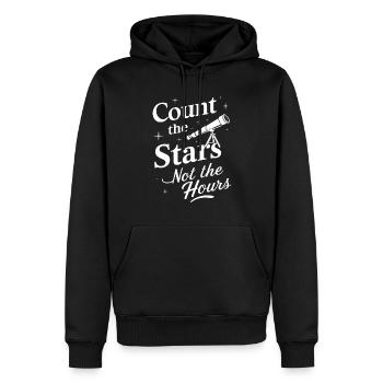 Stargazing And Meteor Shower Enthusiast - Männer Premium Bio Hoodie - Schwarz - Vorne - Nico (187cm)