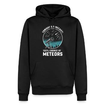 Stargazing And Meteor Shower Enthusiast - Männer Premium Bio Hoodie - Schwarz - Vorne - Nico (187cm)