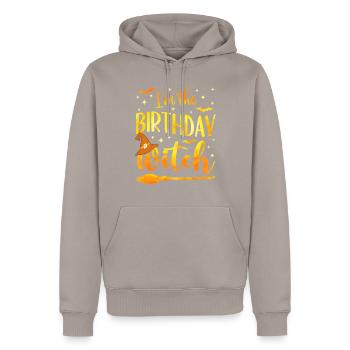 Oktober Geburtstag Hexe Lustiges Halloween Kostüm - Männer Premium Bio Hoodie - Taupe - Vorne - Nico (187cm)