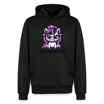 Non, juste non - Sweat à capuche Premium bio Homme - noir - Devant - Nico (187cm)