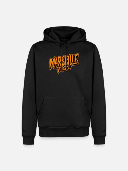 Marseille France Souvenir Highlight - Men’s Premium Organic Hoodie - black